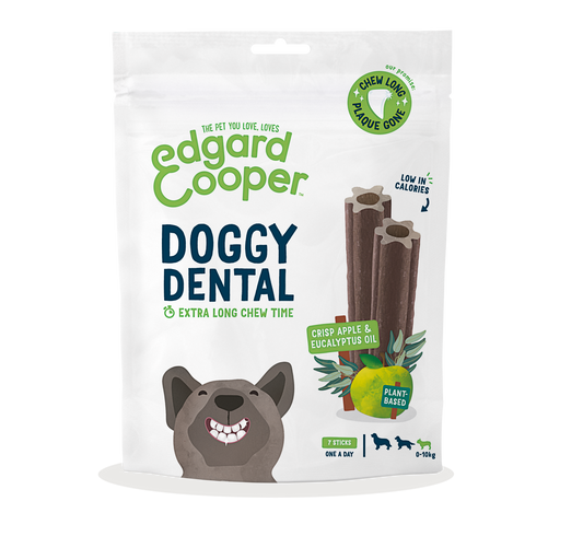 Sticks dentales Edgard Cooper - Doggy Dental Manzana y eucalipto - 3 tamaños diferentes