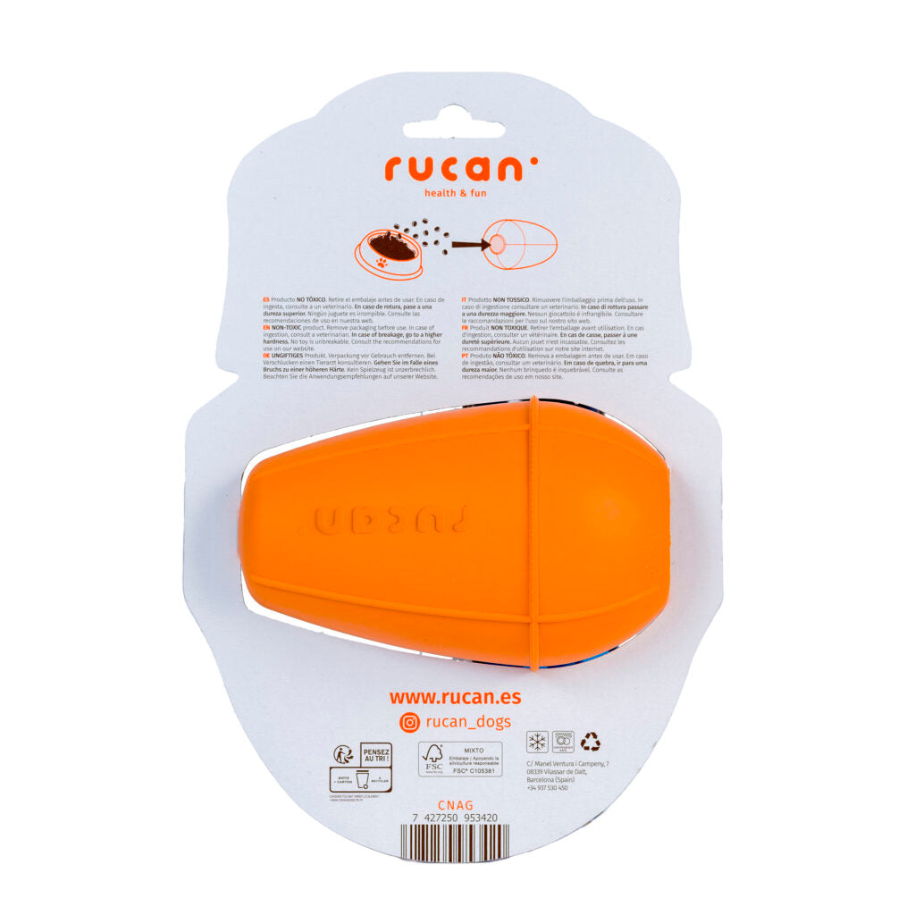 RUCAN | Conic Grande Naranja | Juguete Rellenable