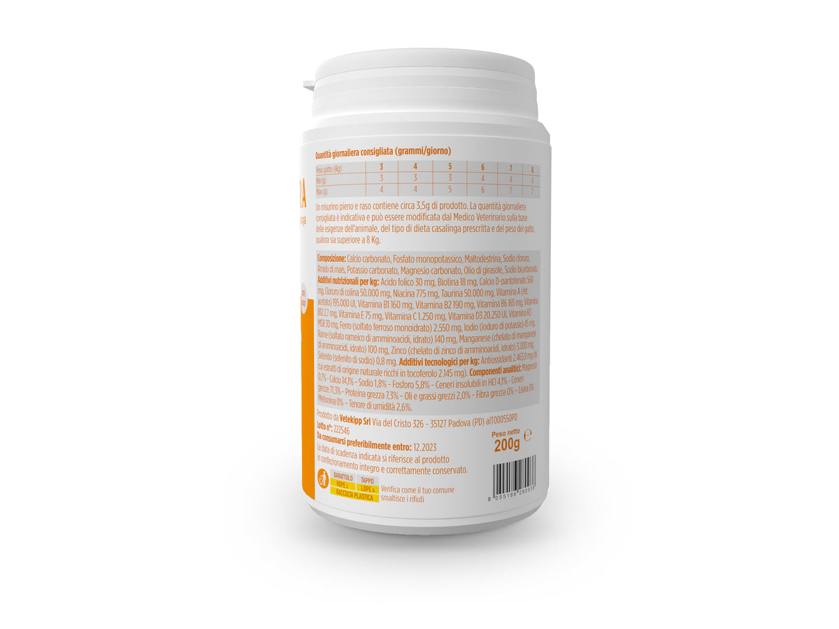 V-Integra Gato Adulto 250g, Suplemento Completo Rico en Vitaminas y Minerales para Equilibrar Dieta Casera y Barf