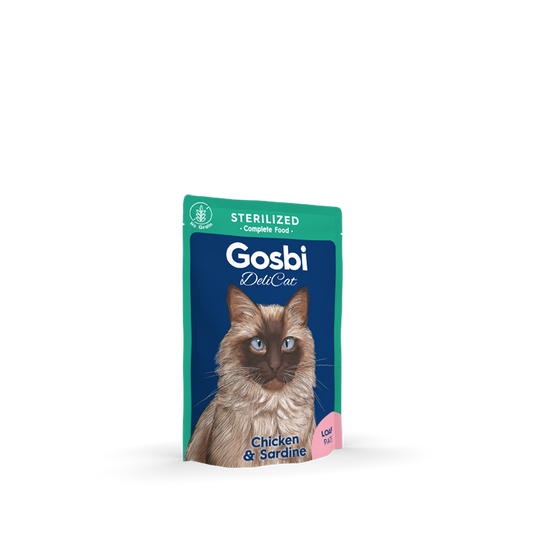 Gosbi | Delicat Sterilized Chicken & Sardine | Pollo y Sardinas | 70g