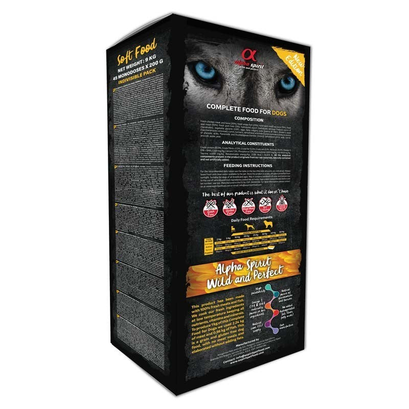 Alpha Spirit Ave de Corral Pienso Semihúmedo 9 Kg Caja