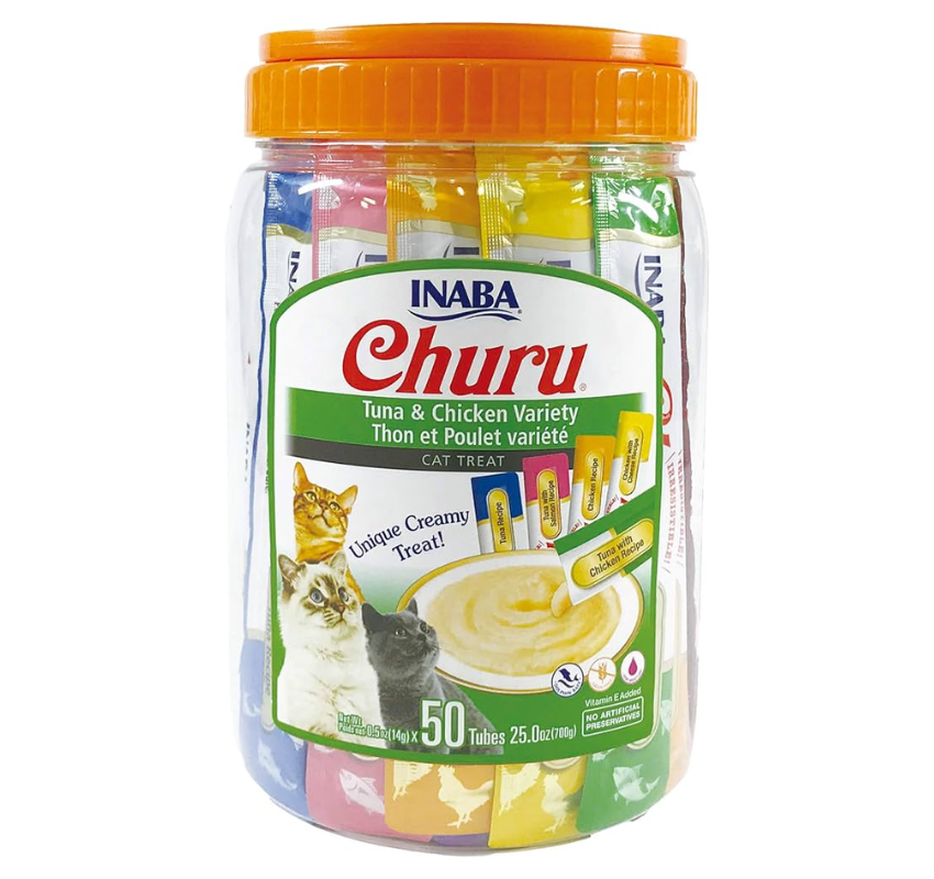 Churu snack cremoso para gatos | Pack varios sabores ATÚN y POLLO