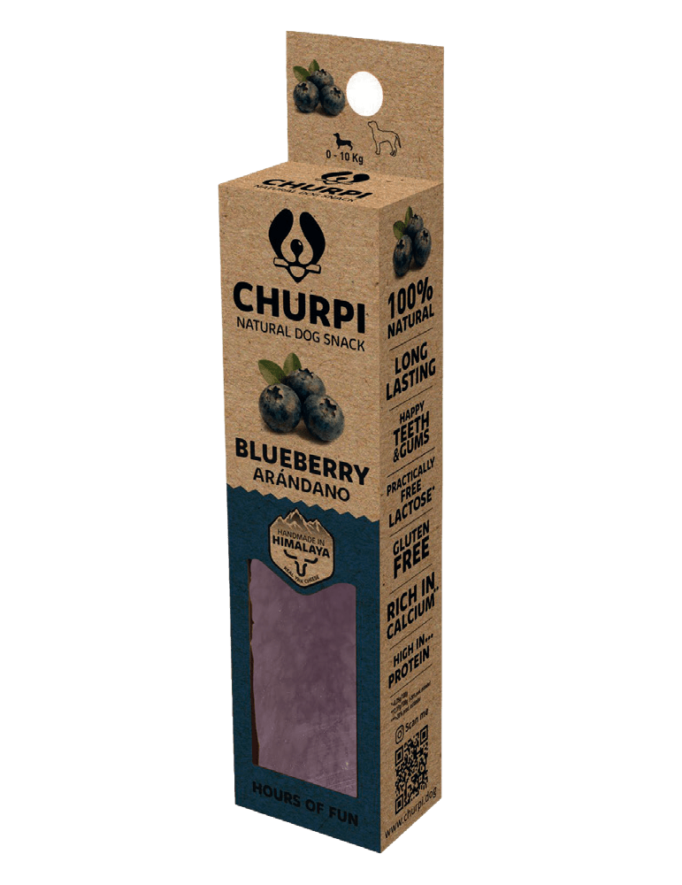 Churpi con Arándano - Mordedor Natural Leche del Himalaya
