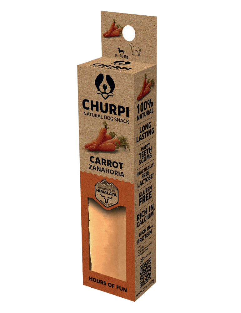 Churpi con Zanahoria - Mordedor Natural Leche del Himalaya