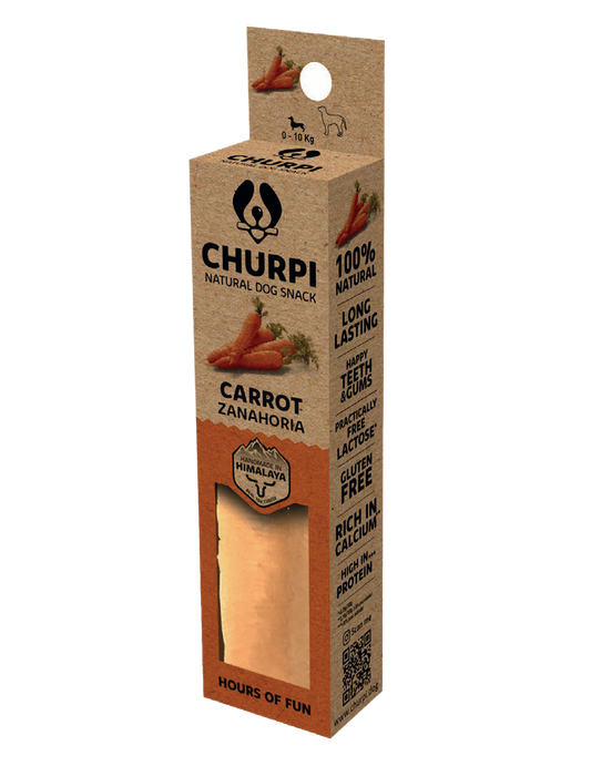 Churpi con Zanahoria - Mordedor Natural Leche del Himalaya