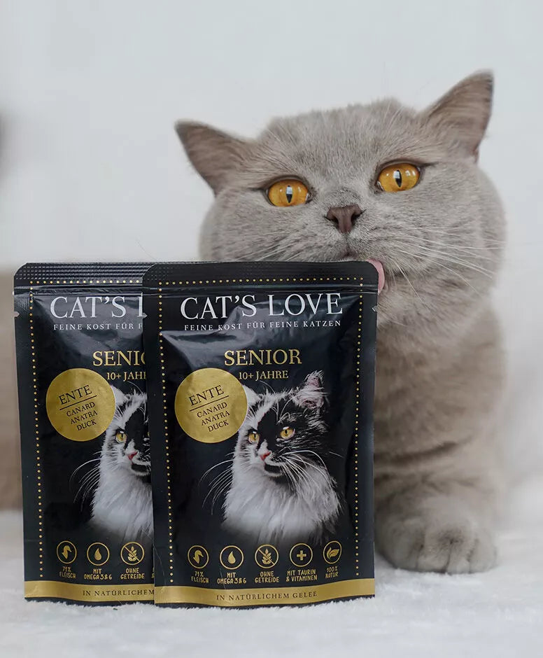 Pato y Pavo en Paté para Gato Senior | Cat's Love
