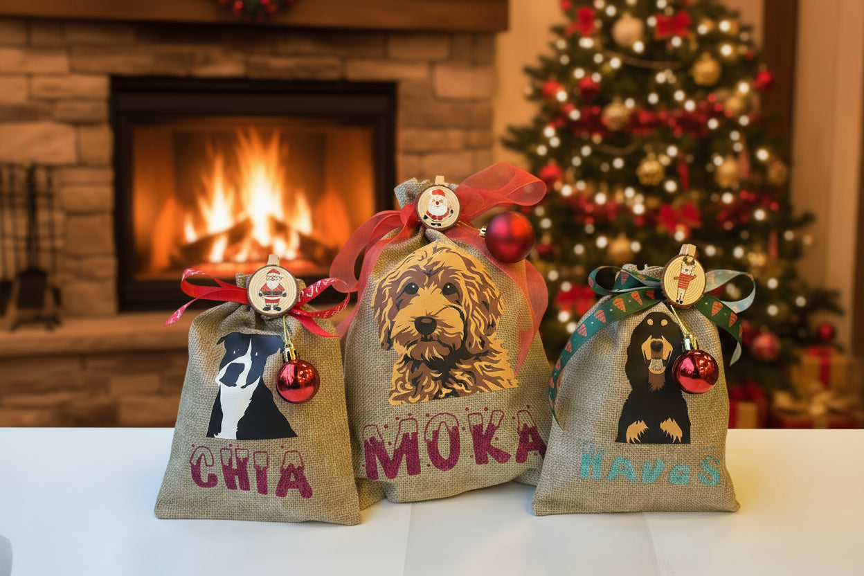 Bolsa regalo de Navidad personalizada