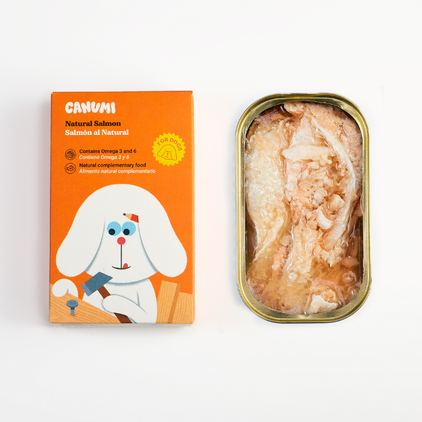 Trozos de salmón al Natural - CANUMI - Para perros y Gatos