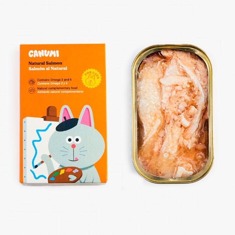 Trozos de salmón al Natural - CANUMI - Para perros y Gatos