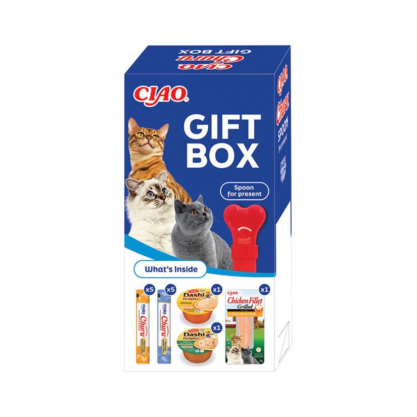 Caja regalo Churu. Incluye cuchara - Para gatos