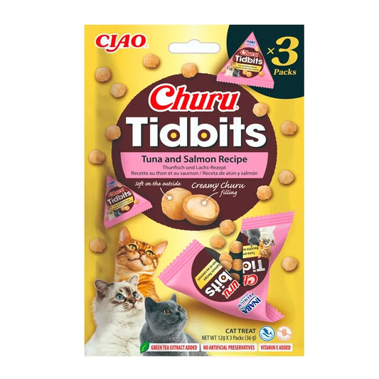 Churu tidbits | Snack de Atún y Salmón para gatos