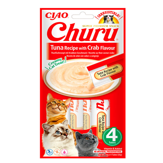 Churu | Snack de atún con cangrejo para gatos