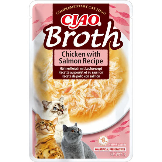 Churu broth | sopa de pollo con salmón para gatos