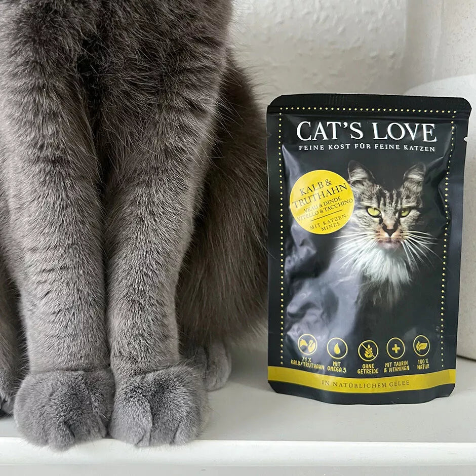 Ternera y Pavo en Paté para Gato | Cat's Love