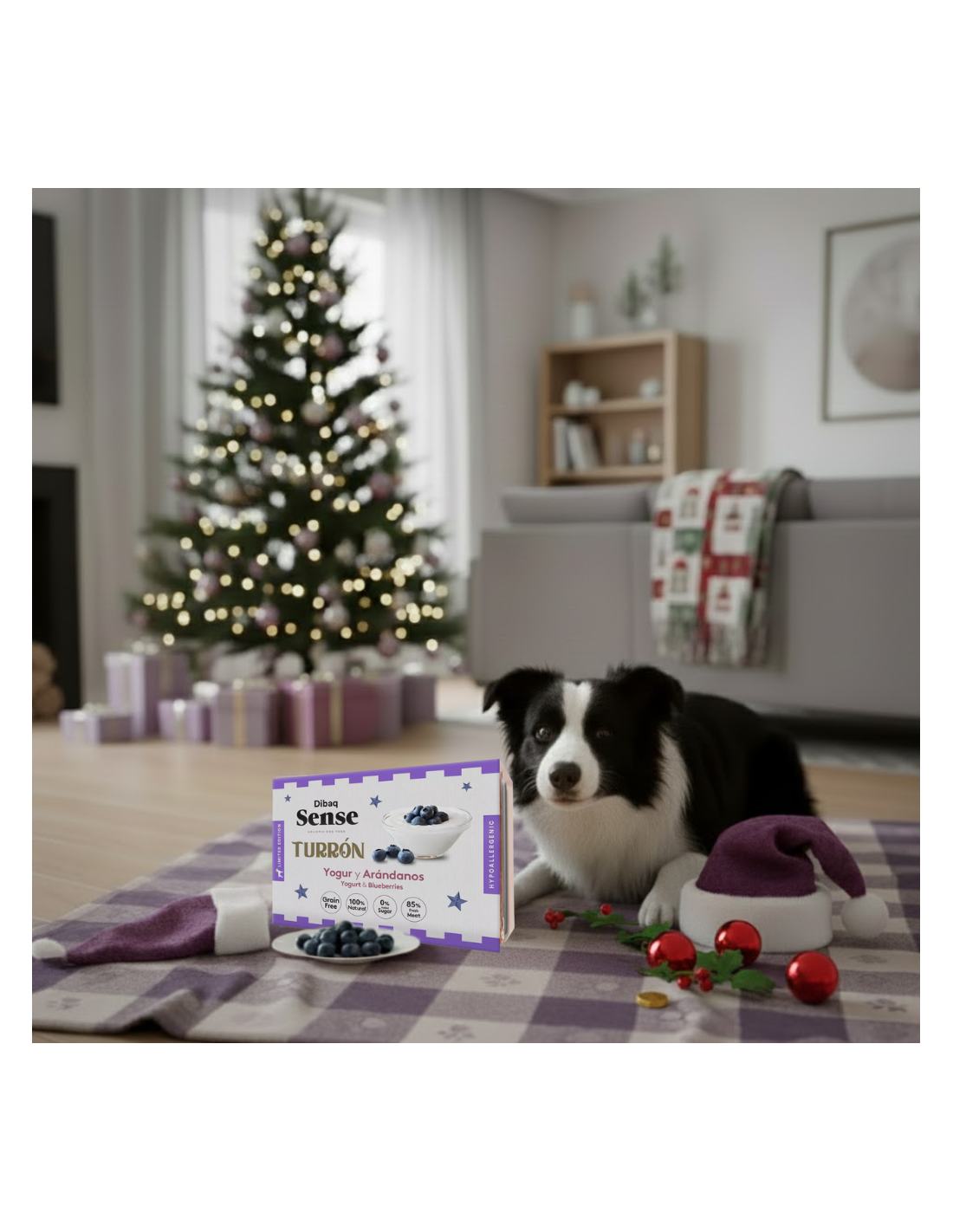 Dibaq Sense Turrón Yogur y arándanos