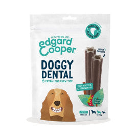 Sticks dentales Edgard Cooper - Doggy Dental Fresa y Menta - 3 tamaños diferentes