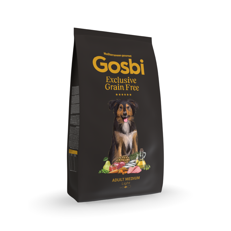 Gosbi | Exclusive Grain Free Dog Adult Medium Light (Pavo y pescado blanco)