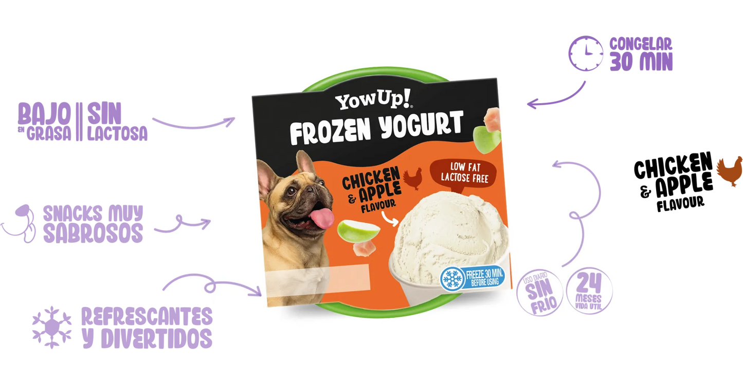 Helado de yogur sabor Pollo y Manzana 110 g | YowUp!