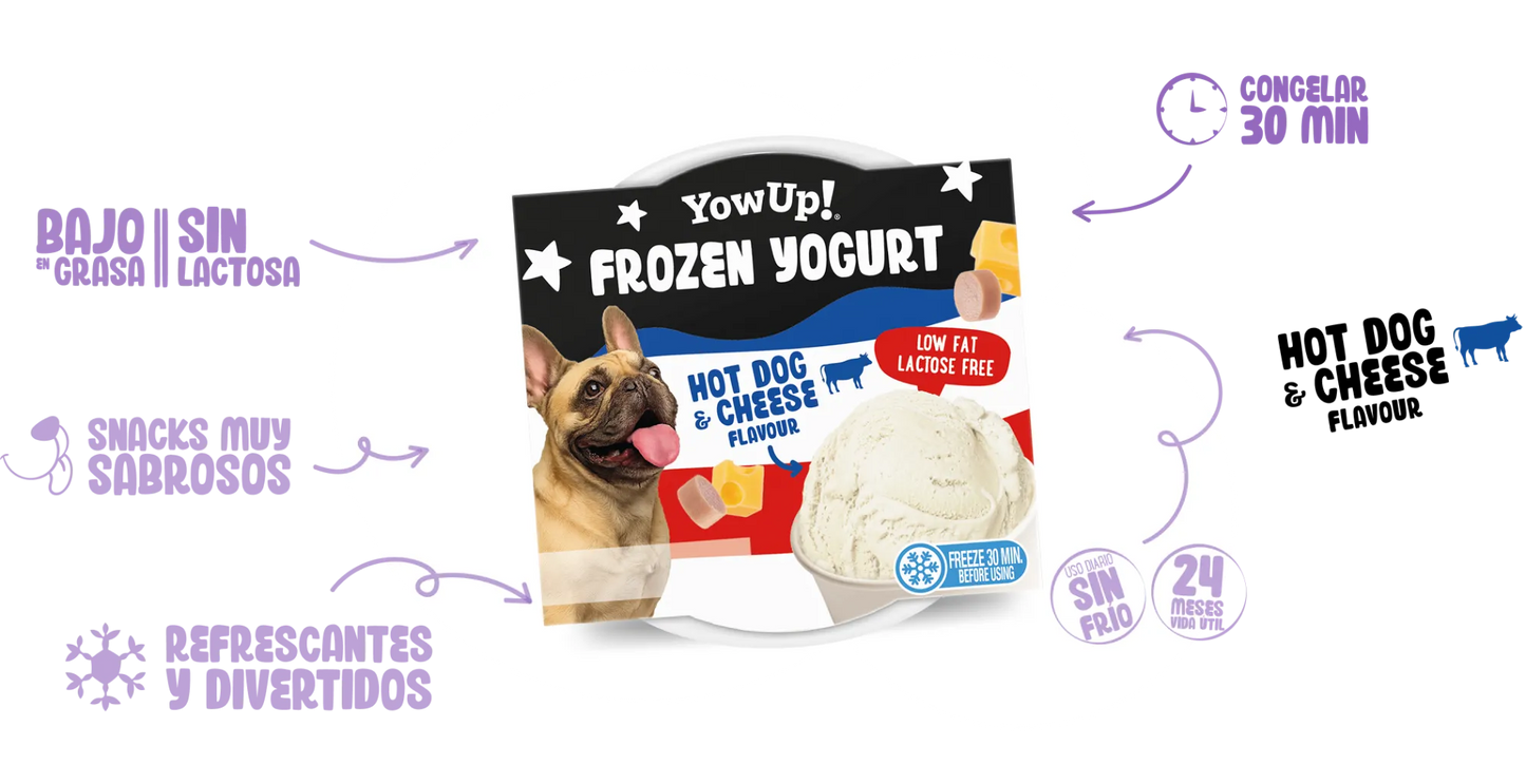Helado de yogur sabor Hot Dog 110 g | YowUp!