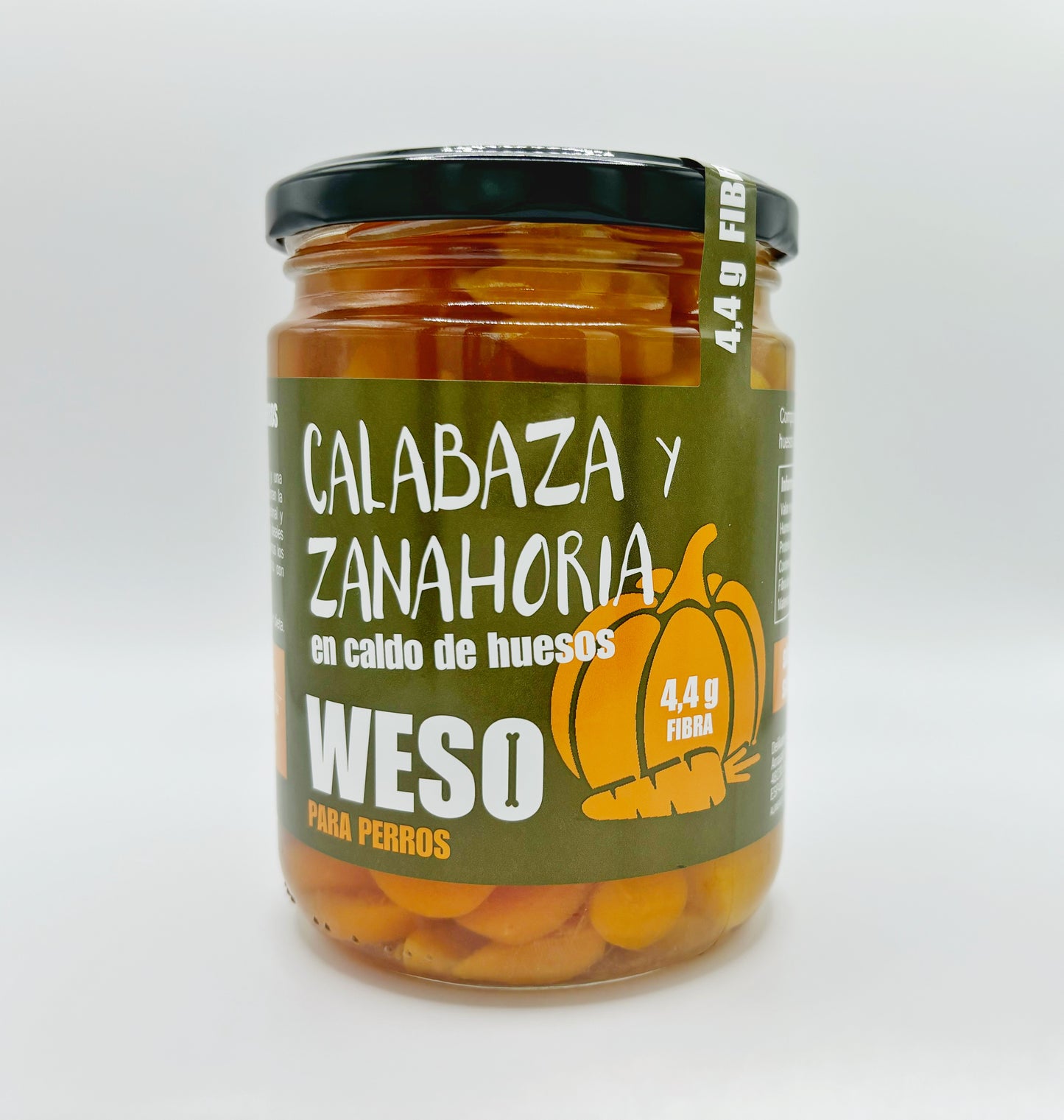 Calabaza y zanahoria en caldo de huesos - 400ml - WESO