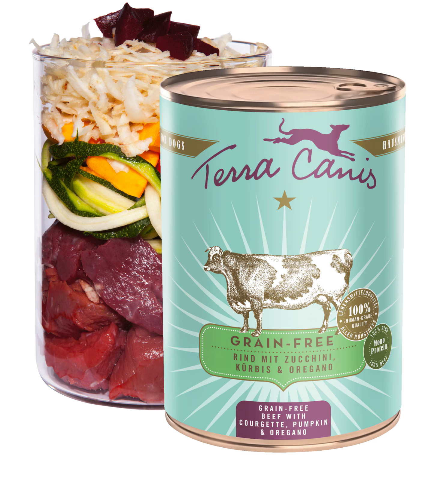 TERRA CANIS GRAIN FREE - Carne de vaca com courgette, abóbora e orégãos, sem grãos