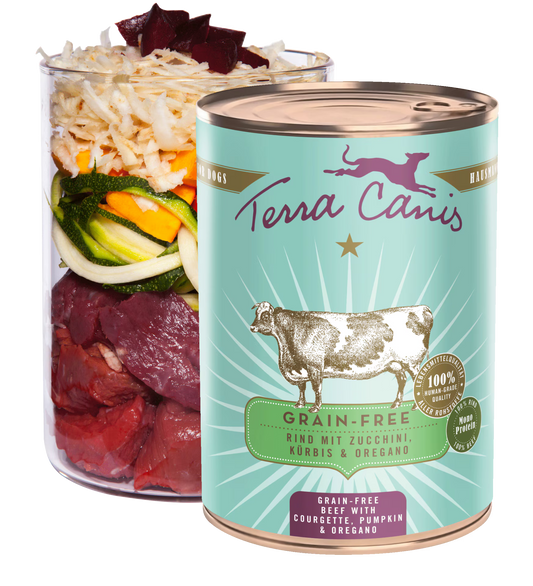TERRA CANIS GRAIN FREE - Buey con calabacin, calabaza y orégano, sin cereales