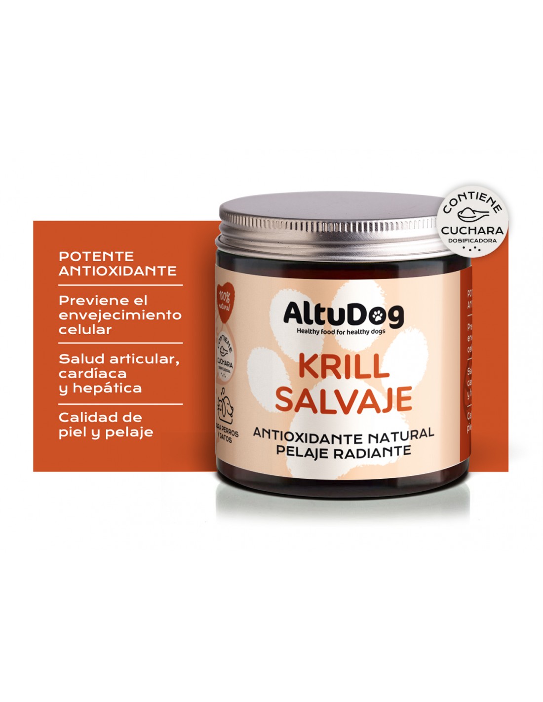 Krill salvaje - Altudog - 100g - Articulaciones y piel