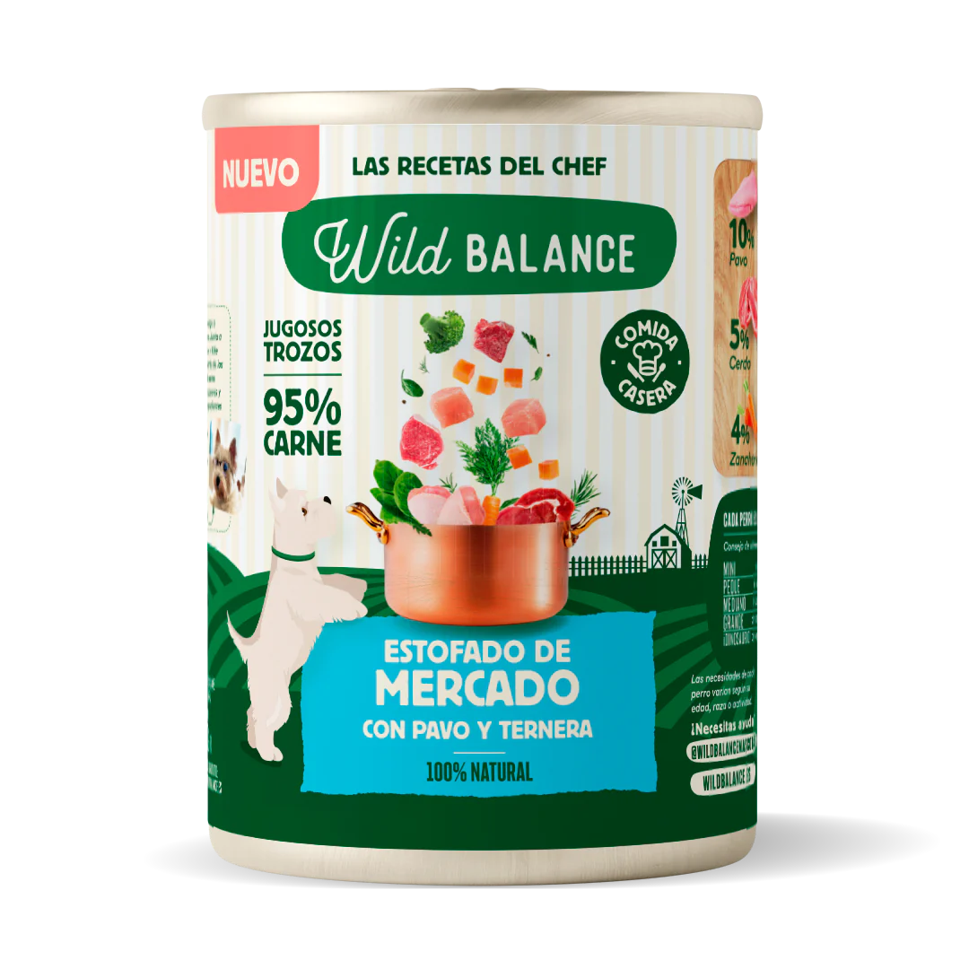 Can of Chicken for dogs 400g – Wild Balance steamed food