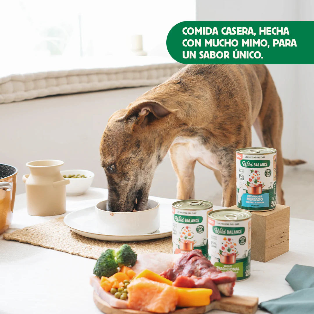 Can of Chicken for dogs 400g – Wild Balance steamed food