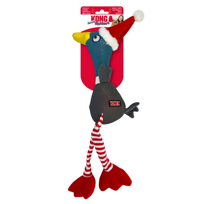 Peluche Pato KONG Holiday Shakers Shimmy juguete para perros