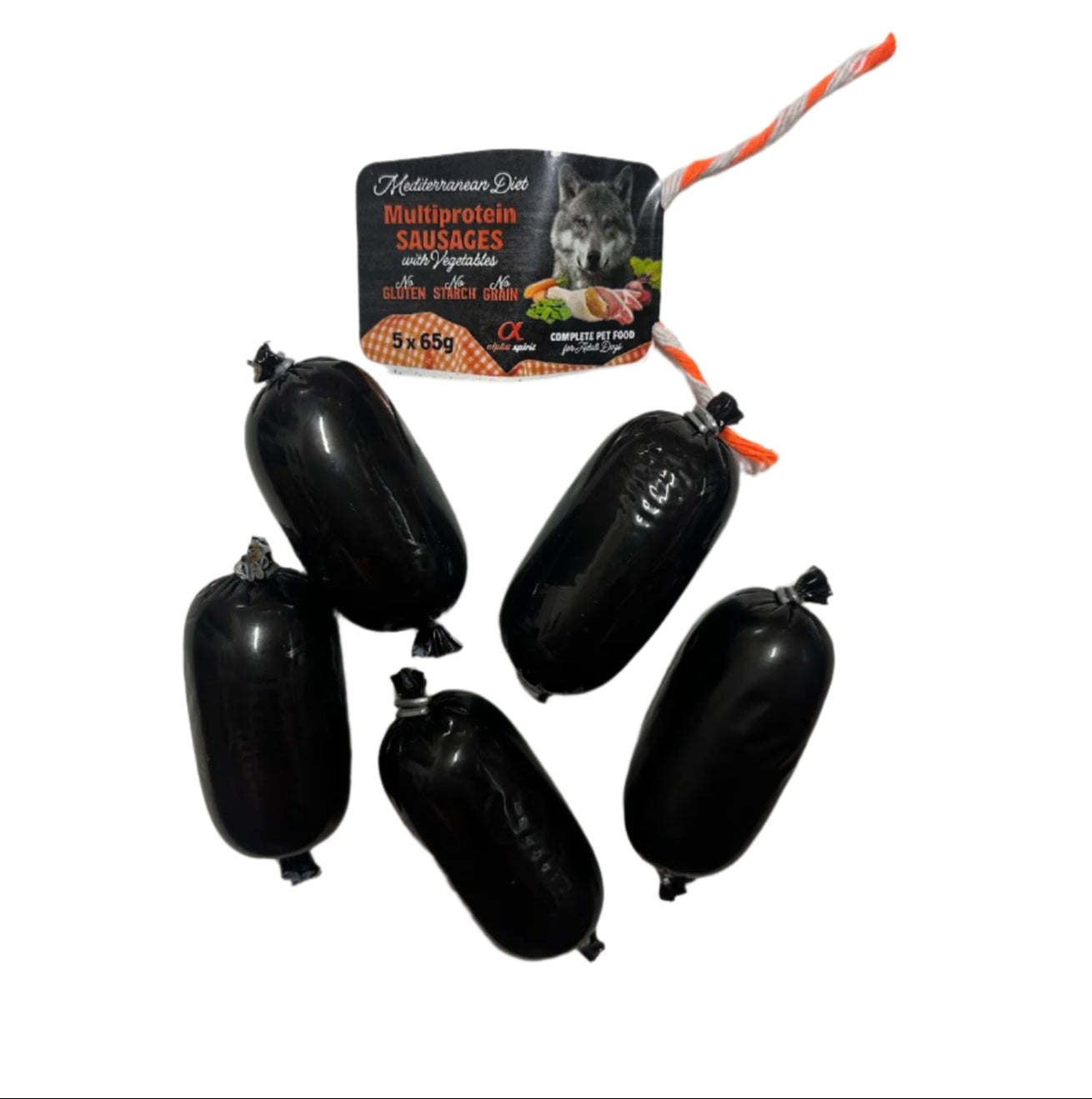 Salchichas Mediterranean Pollo y Pavo 5x65gr | Alpha Spirit
