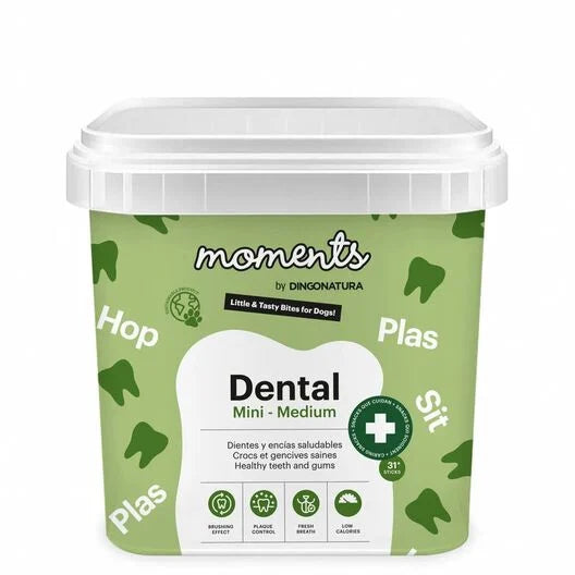 Moments snacks dentales Mini & Medium para perros