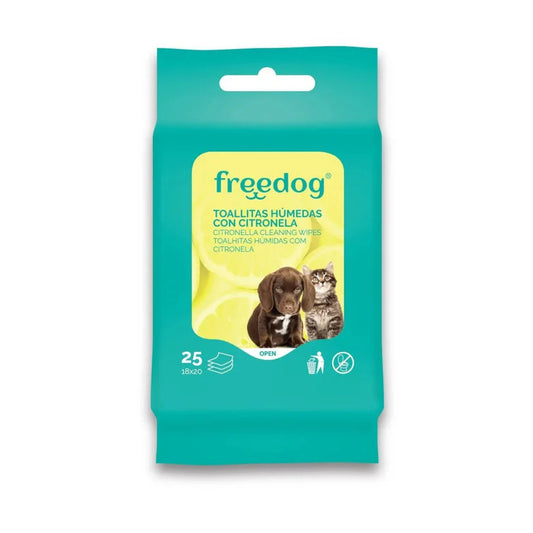 Toallitas Freedog Citronela - Tamaño bolsillo