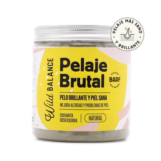 Brutal Coat - Suplemento para a saúde da pele e do pelo (ótimo para alergias) - Wild Balance