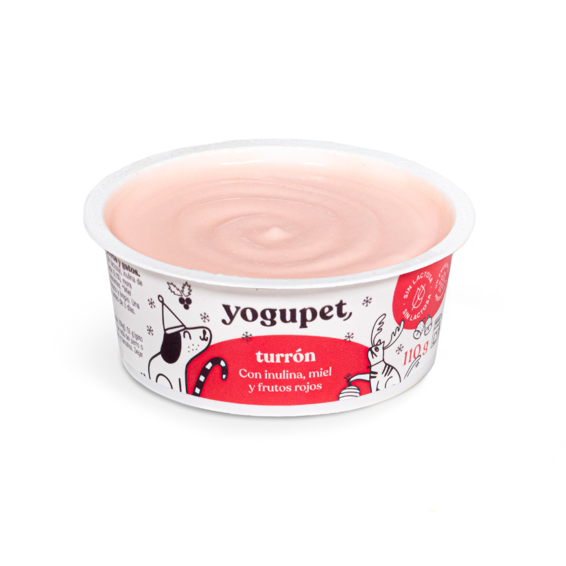 Yogupet edición especial turrón Navidad 🎅🏻🎄- Yogur para perros y gatos con inulina y miel